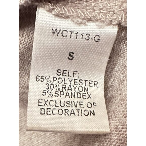 THML Anthropologie Womens Scalloped Top Beige‎ Neutral Small - Picture 6 of 9